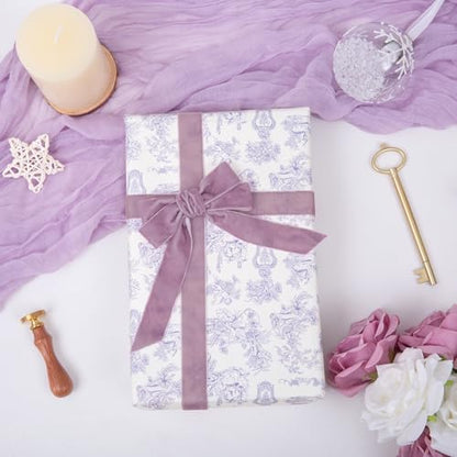 Vintage Lavender Velvet Ribbon (75 Foot)