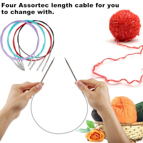 Lace Interchangeable Circular Knitting Needles (18 Count)