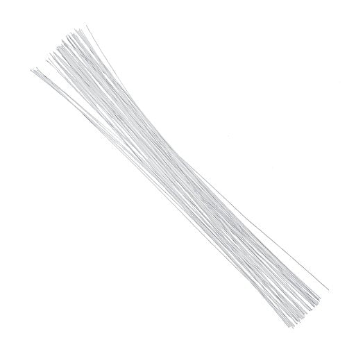 24 Gauge White Floral Wire 16 inch