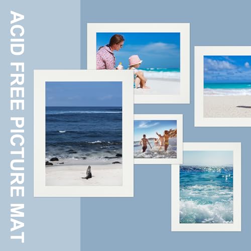 10 Pack Acid Free Ivory 11x14 Picture Frame Mats for 9x12
