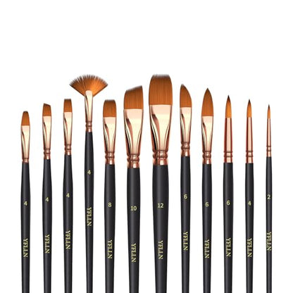 Artist Paint Brush Set (12 Count)