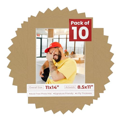 11x14 Mat for 8.5x11 Photo (10 Count)