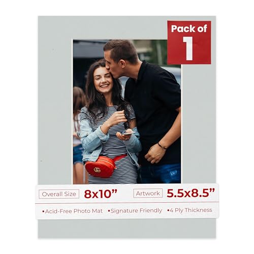 8x10 Mat Bevel Cut for 5.5x8.5 Photos