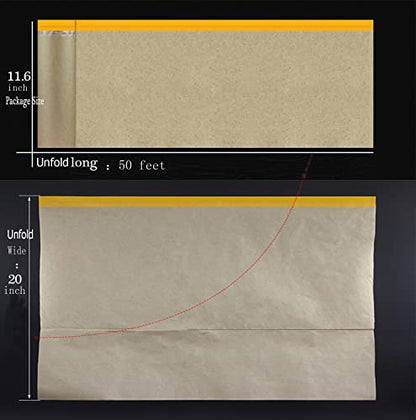 Paint Masking Paper with Adhesive (3 Count)