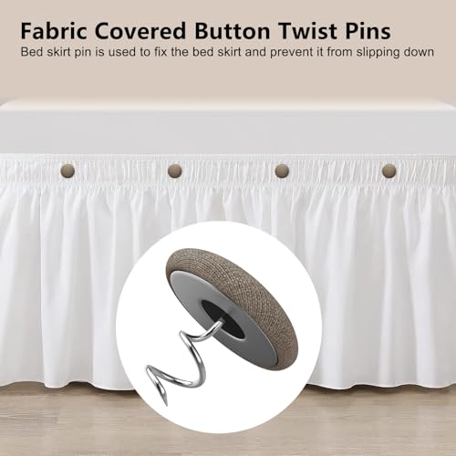 Fabric Covered Button Twist Pins (12 Count)