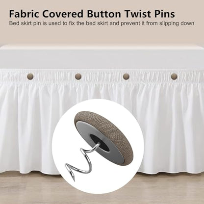 Fabric Covered Button Twist Pins (12 Count)