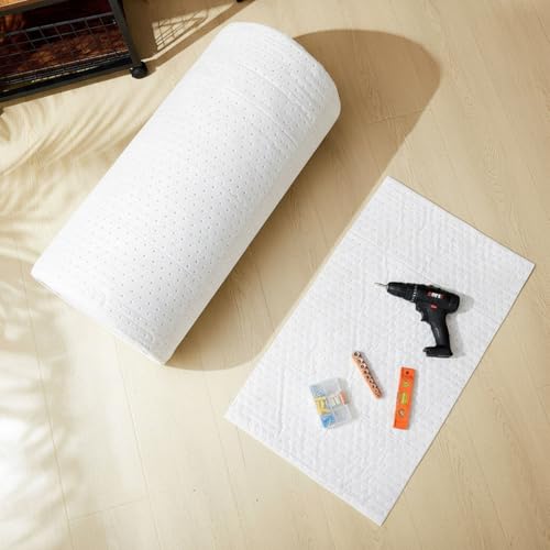 30" W x 150' l Oil Absorbent Mat Roll Oil Pads Absorbs up to 40.2 Gallons Heavyweight Mat Roll for Protecting Home Garage Basement