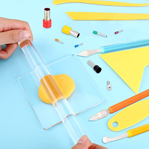 57 Pcs Clay Sculpting Tools Kits Polymer Clay Tools DIY Set with Roller