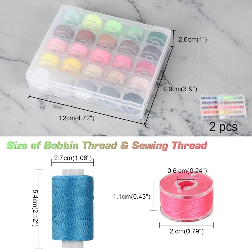 100pcs Bobbins Sewing Threads Kit (100 Count)