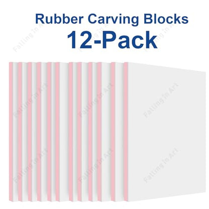 5 Pack 4x6 Rubber Carving Block