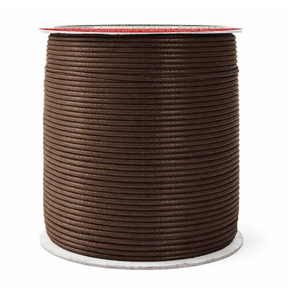 2mm Bistre Brown Waxed Cord (327 Foot)
