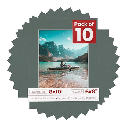 8x10 Mat for 6x8 Photo (10 Count)