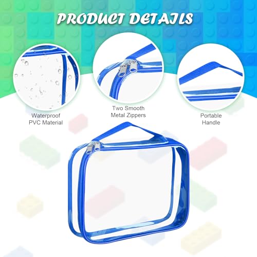 4 Packs Large Toy Storage Bags with Zipper (4 Count)
