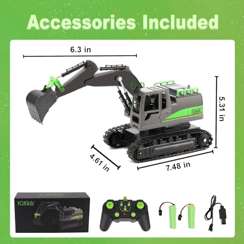 Remote Control Excavator Toys for Boys 4
