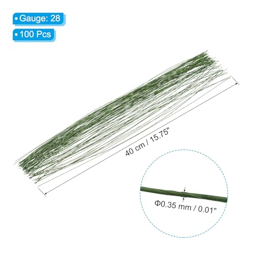 28 Gauge 16" Floral Stem Wire