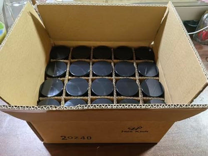 2 oz Glass Jars with Lids Hoa Kinh 40 Pack Empty Amber Small Glass Jars (40 Count)