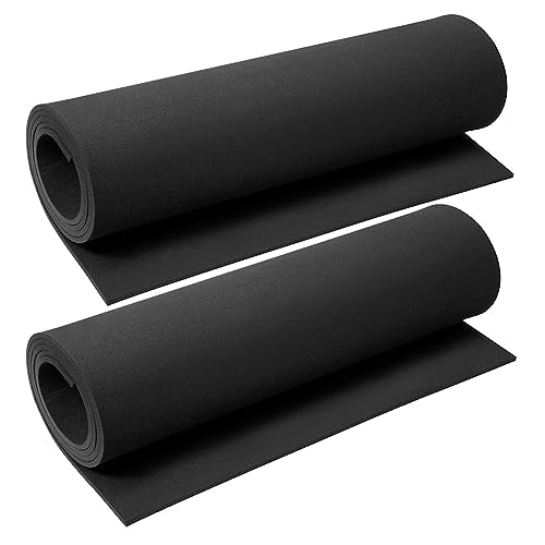 5mm EVA Foam Sheets Roll 16x59in Black 2pcs for Cosplay 90kg