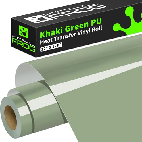 Sage Green Heat Transfer Vinyl Roll 12" x12ft Matte HTV Vinyl