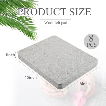 8 Pcs Needle Felting Pad Needled Felting Mat Wool Supplies Thick Firm Base Woolen Block for Beginners Crochet Knitting Projects Kit Tool
