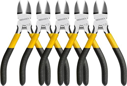 Wire Cutter 5 inch Cutting Pliers Diagonal Cutter Snipper 5 Pack