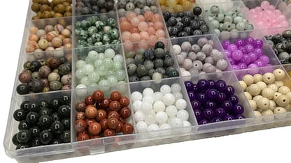 1260Pcs 6mm Natural Gemstone Beads