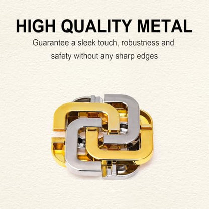 9pcs Metal Puzzle for Adult Disentanglement Puzzles Lock Gift for Adults (72 Count)