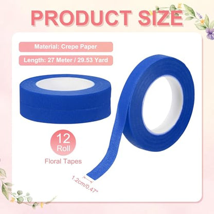 12 Rolls Floral Tapes