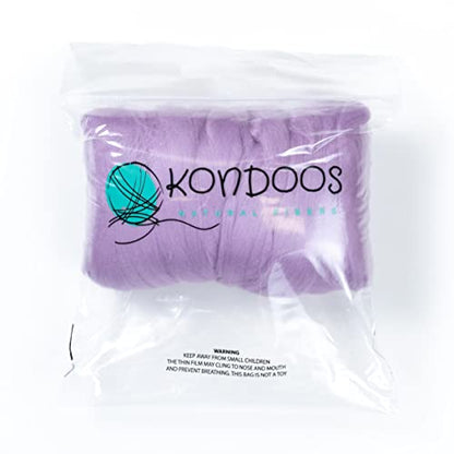 Colored Natural Wool roving (8 Ounce)