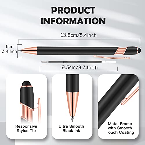 12 PCS 2 in 1 Stylus Ballpoint Pen with Stylus Tip (12 Count)