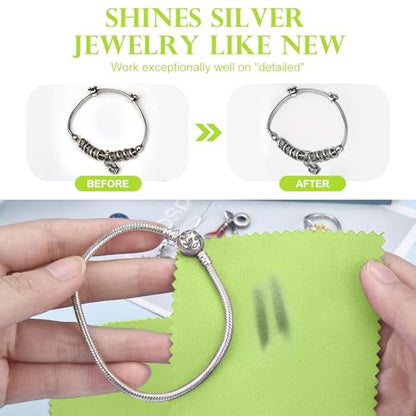 Silver Polishing Cleaning Cloth for Sterling Silver (50 Count)