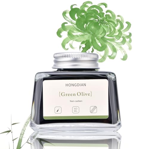 Hongdian Fountain Pen Bottled Ink Green Oliver Color