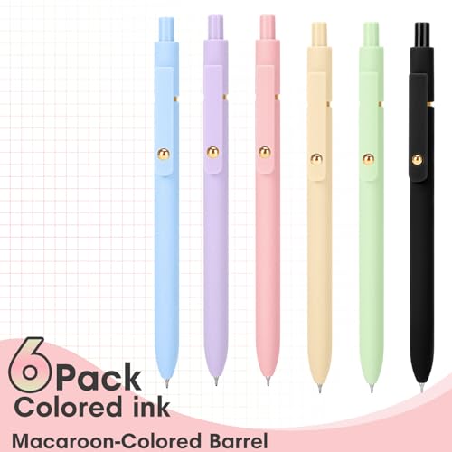 Colored Gel Pens Set (6 Count)
