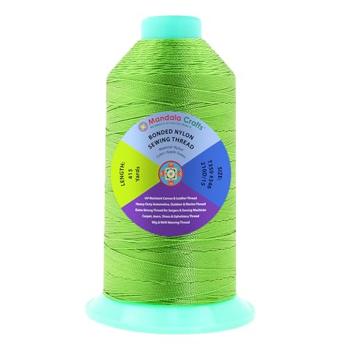 Size 346 210D T350 Apple Green Bonded Nylon Thread