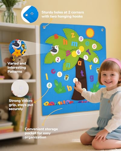 Felt Letter and Number Tree (66 Count)