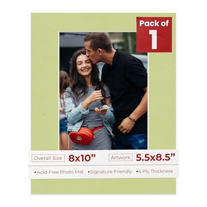 8x10 Mat Bevel Cut for 5.5x8.5 Photos