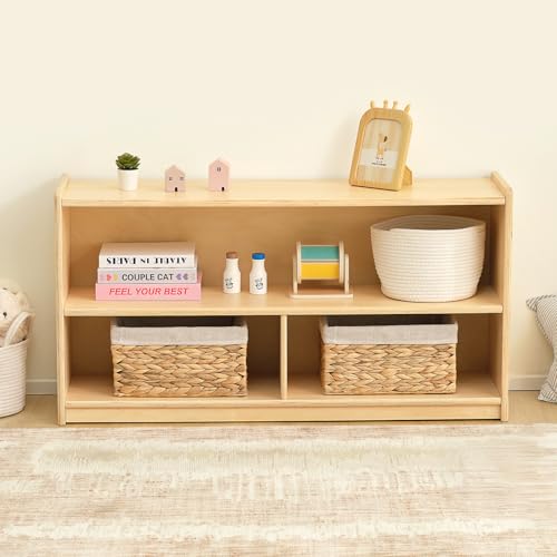 2 Shelf Montessori Shelf Toy Organizers and Storage for Kids