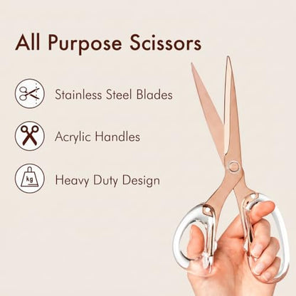 9” Stainless Steel Acrylic Scissors