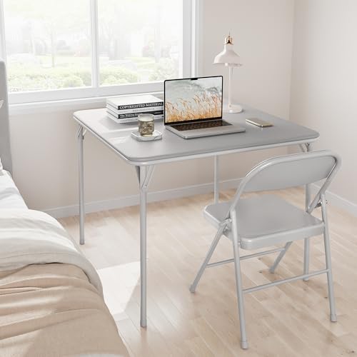34 Inch Folding Card Table with Padded Top