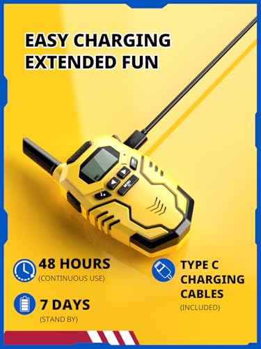 Walkie Talkies for Kids Rechargeable Long Range 2 Way Radios
