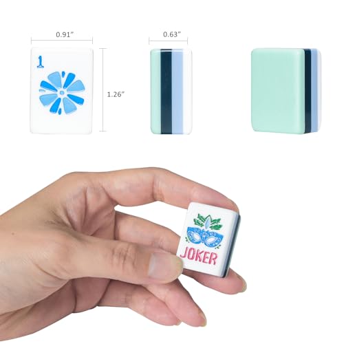 American Mahjong Tile Set with160 Acrylic 4 Layer Engraved Mahjong Tiles