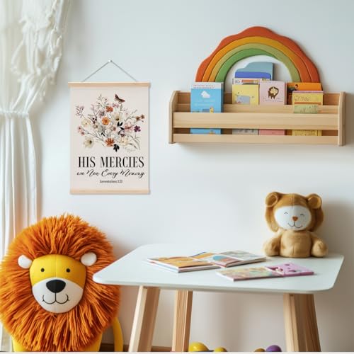 Christian Decor Floral Poster Hanger