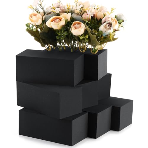 4 Pcs Reusable Floral Foam Blocks Water Weather Resistant Dry Floral Foam for Artificial Flower Arrangements Outdoor Flower Boxes Outside Hanging Planters Wedding Home Decor