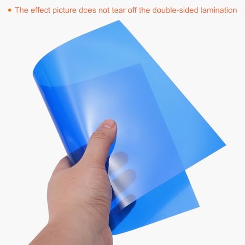 4Pcs A4 Gel Light Lighting Filter Overlay Transparent Color Correction Plastic Vinyl PVC Sheets Photography Television Dark Blue (4 Count)