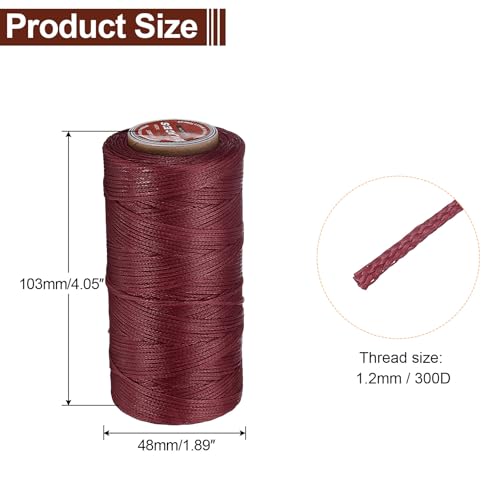 Flat Leather Sewing Waxed Thread