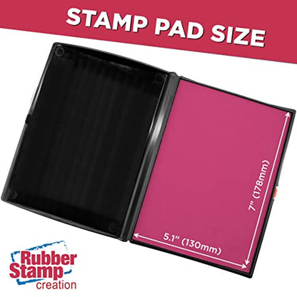 Large Premium Pink Ink Stamp Pad