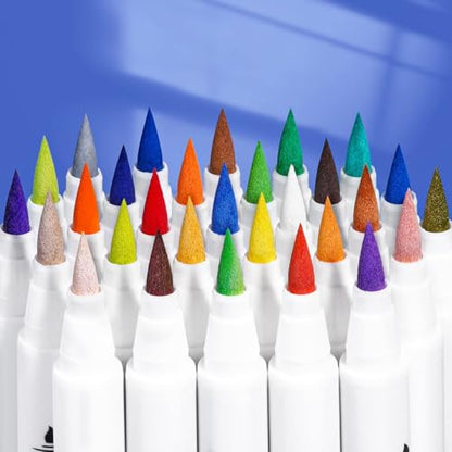 30 Colors Acrylic Paint Pens for Rock Painting
