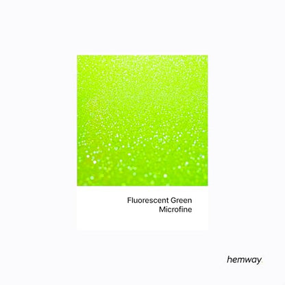 Craft Glitter Fluorescent Green 100g Microfine Glitter (100 grams)