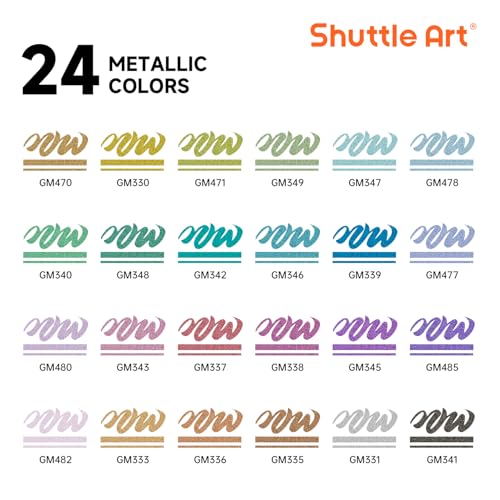 Automatic Ink Control Acrylic Paint Markers (24 Count)