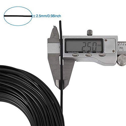 114 ft 10 Gauge Aluminum Wire Bendable Metal Craft Wire 2.5mm (114 Foot)