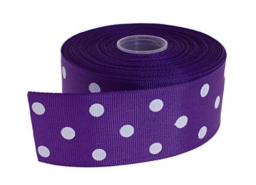 Polka Dot Grosgrain Ribbon 25 Yard Each Roll 100% Polyester